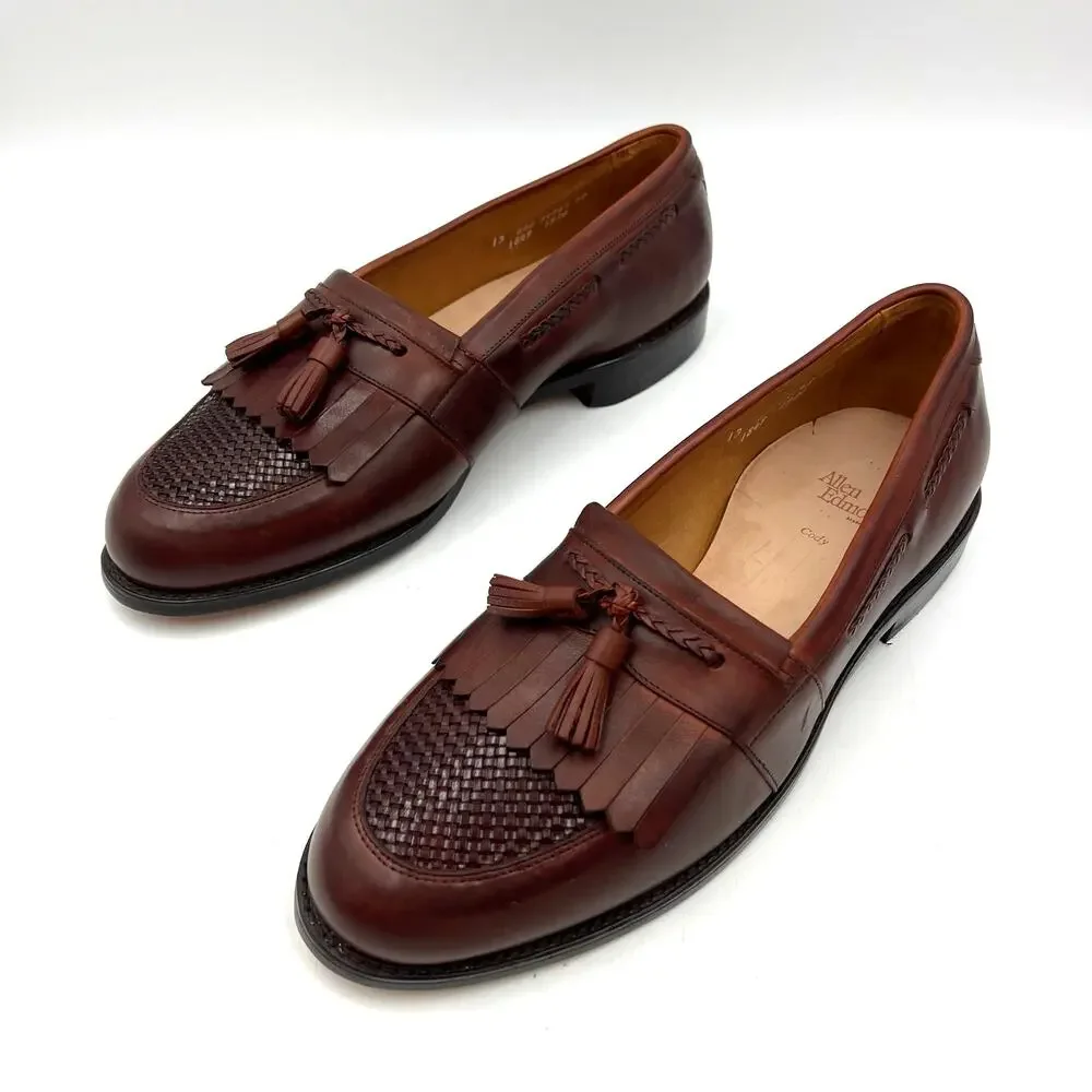 Allen Edmonds Cody Tassel Loafer Cordovan Leather Brown Wide